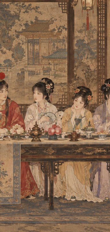 Dream of the Red Chamber Last Supper Composition