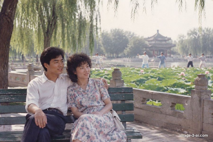 1980s Couple at Park