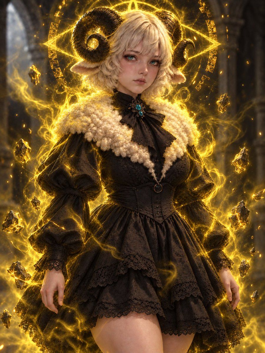 Gothic Lolita Ram Horn Sorceress