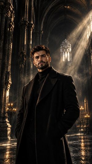 Gothic Cathedral Dark Fantasy Portrait Prompt