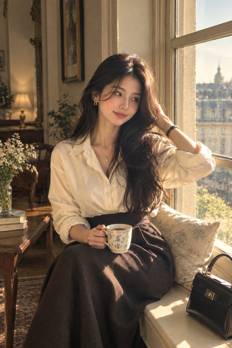 Vintage Window Portrait Prompt
