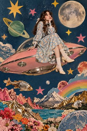 Surreal Vintage Collage Art Prompt