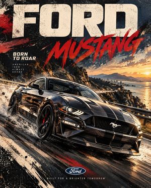 Automotive Editorial Poster Prompt - 1