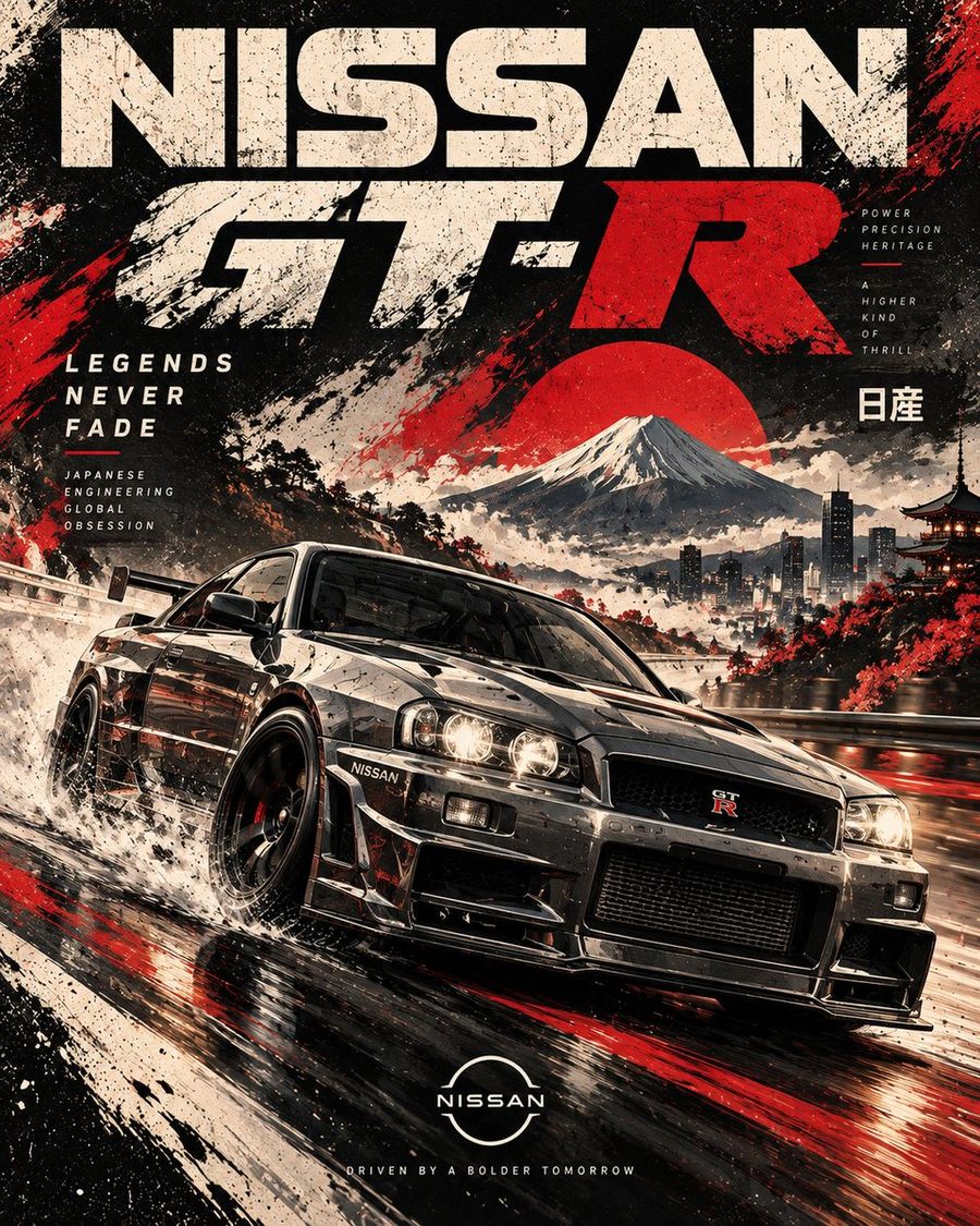 Automotive Editorial Poster Prompt