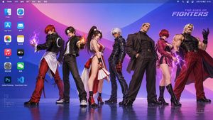 macOS Desktop KOF Characters Prompt