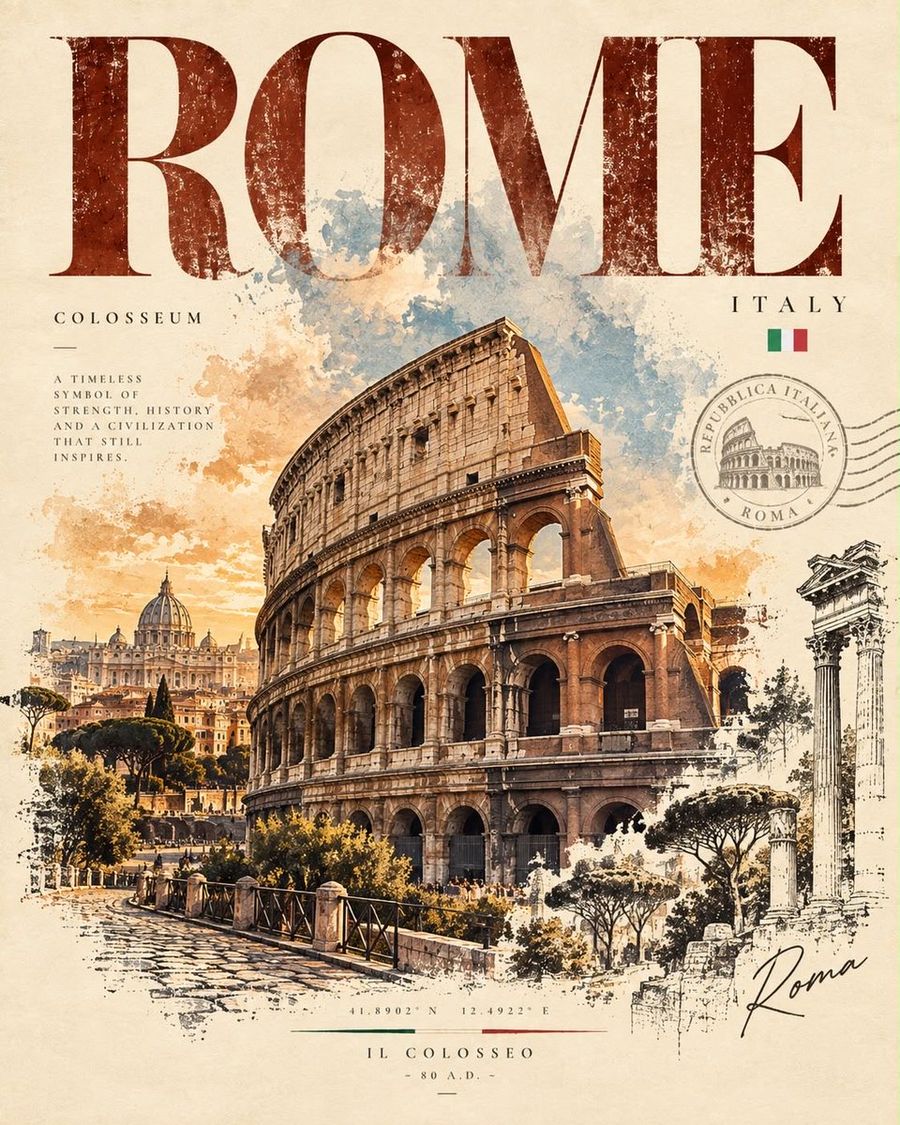Minimalist Editorial Travel Poster