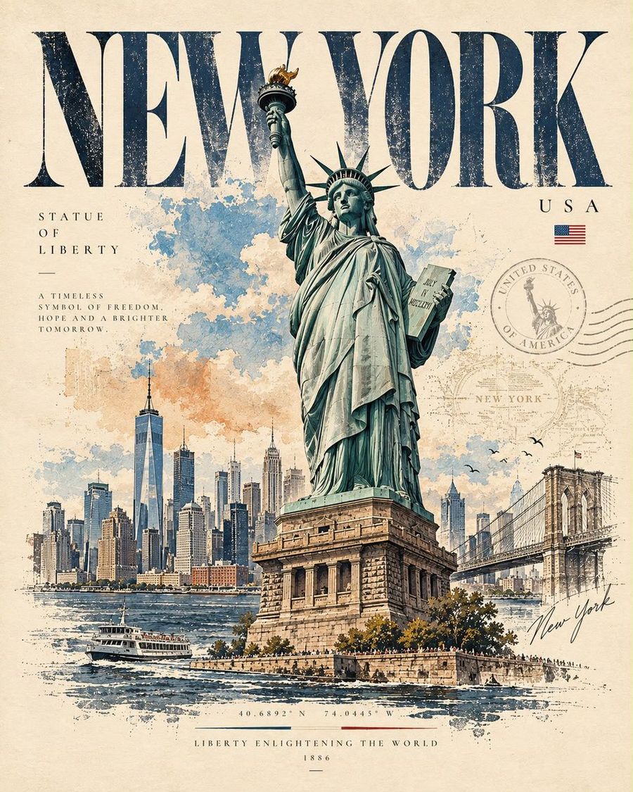 Minimalist Editorial Travel Poster