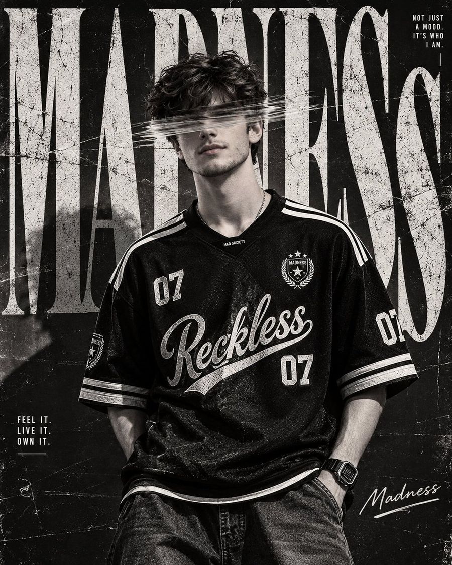 Monochrome Streetwear Poster