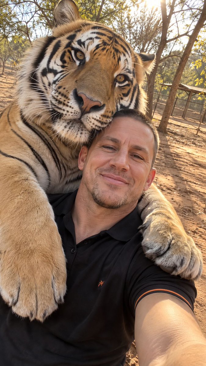 Realistic Tiger Selfie Generation