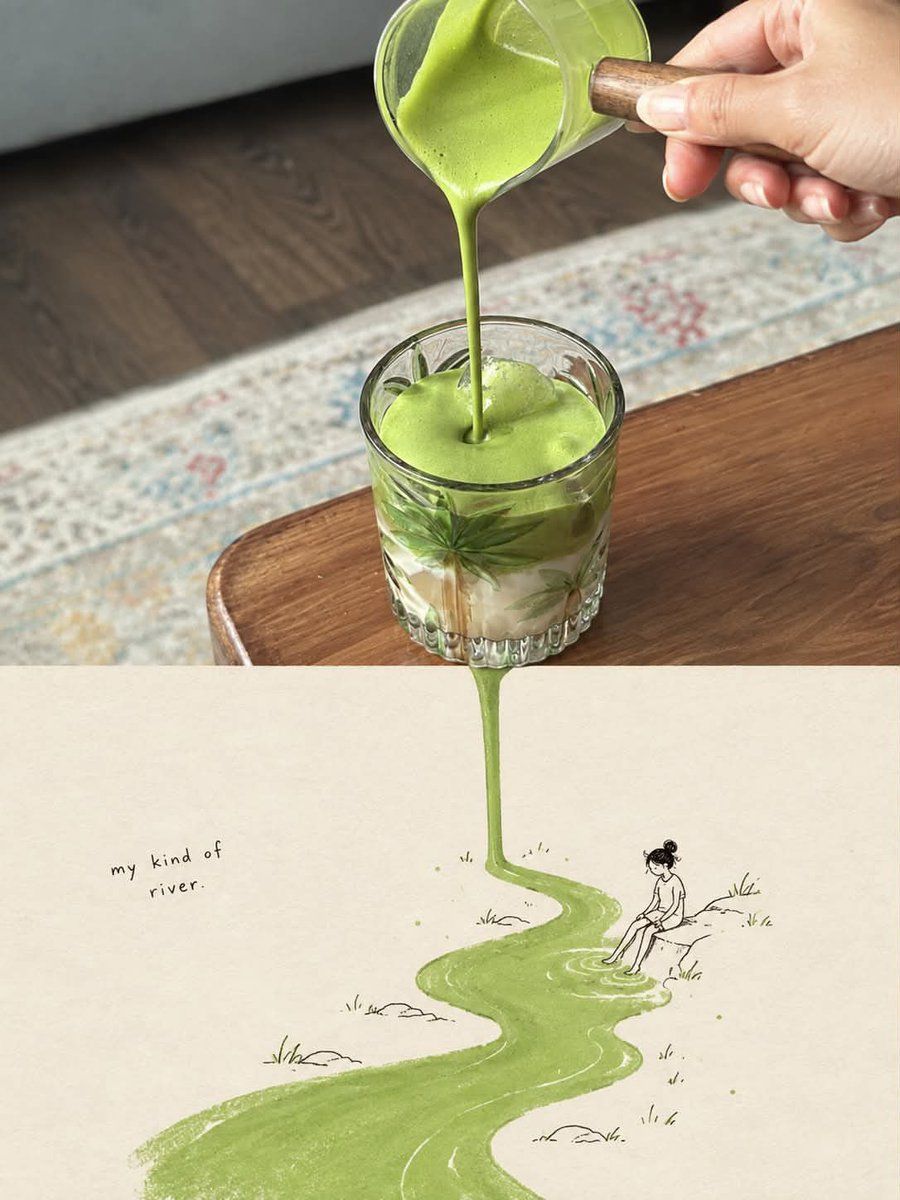 Ilustración de libro de cuentos surrealista sobre comida