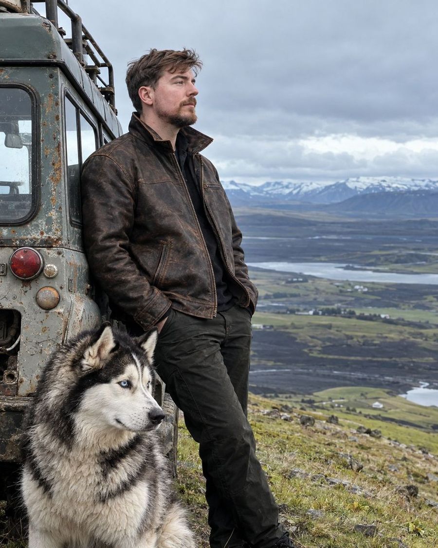 Icelandic Countryside Snap with Husky