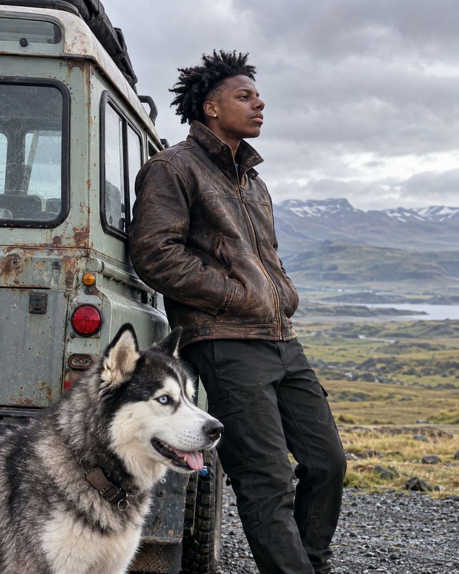Icelandic Countryside Snap with Husky