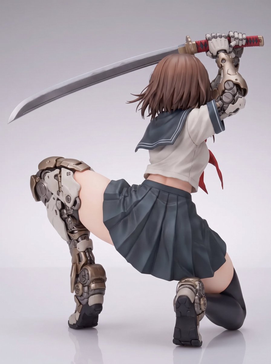 Samurai Mecha Girl Figure Ad