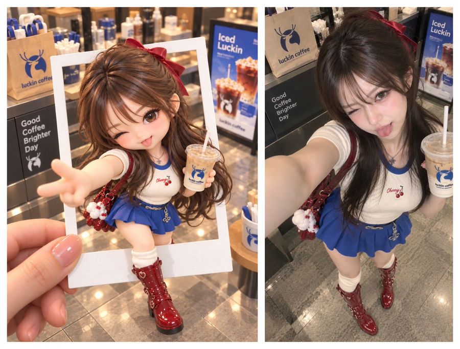 เปรียบเทียบ Polaroid Chibi กับเซลฟี่สมจริง