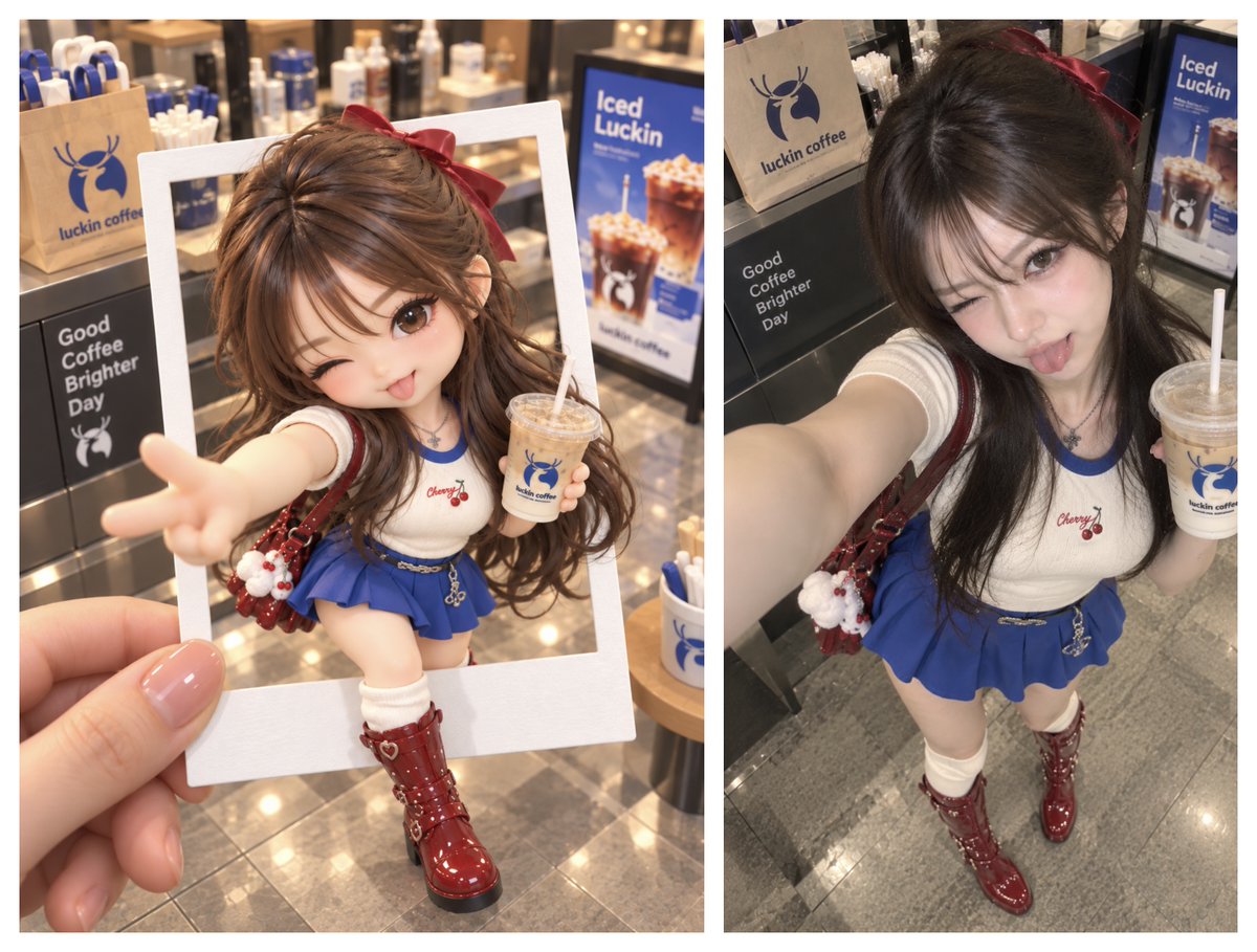 เปรียบเทียบ Polaroid Chibi กับเซลฟี่สมจริง