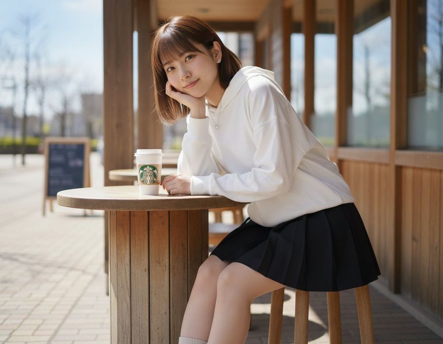 Cafe Terrace Portrait Prompt