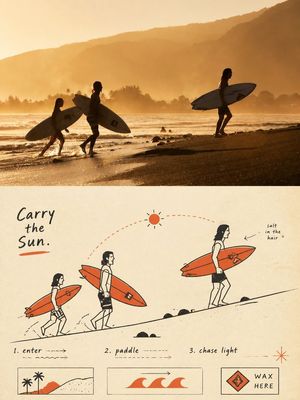 Premium poster split composition - 2