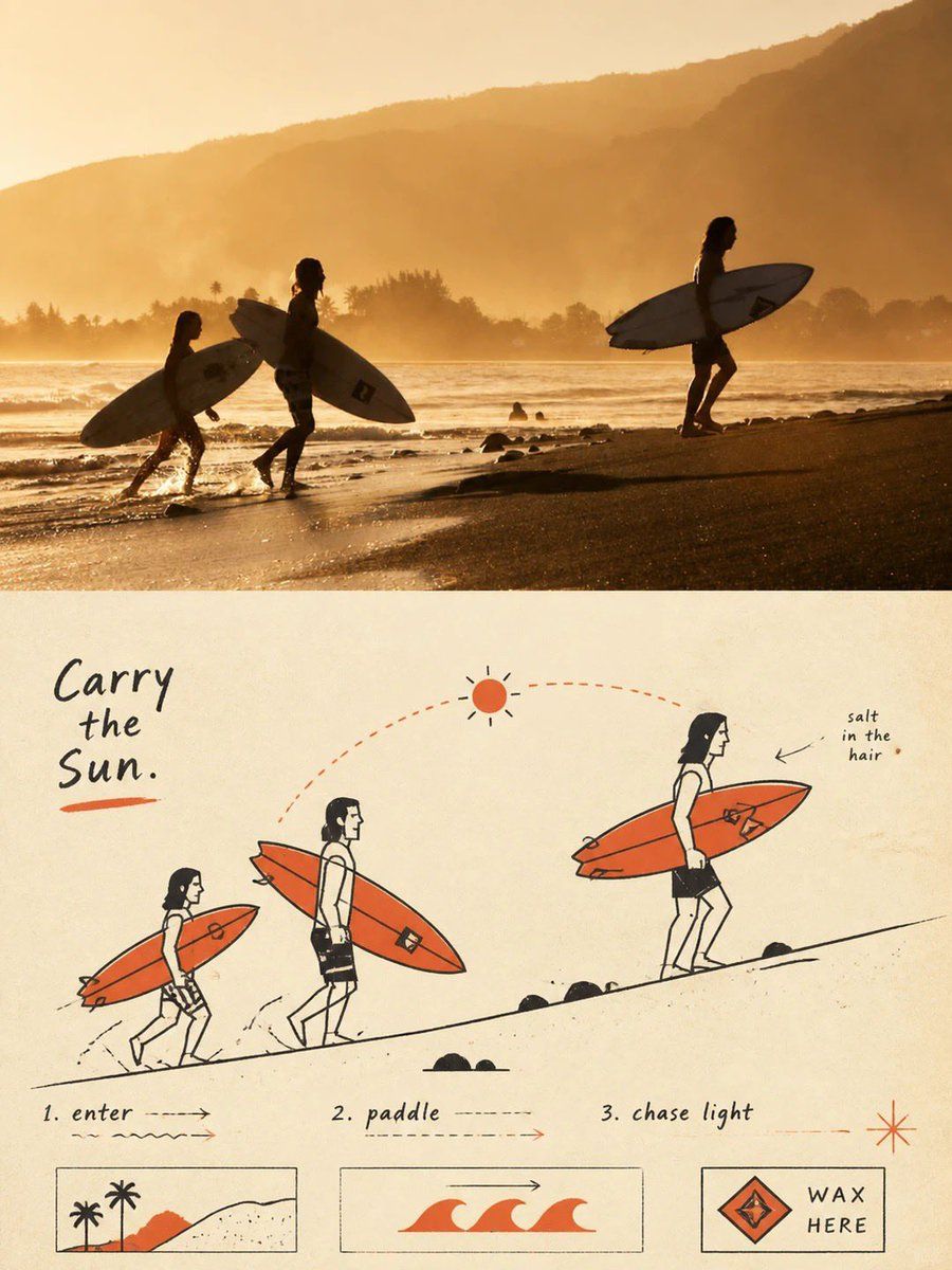 Premium poster split composition