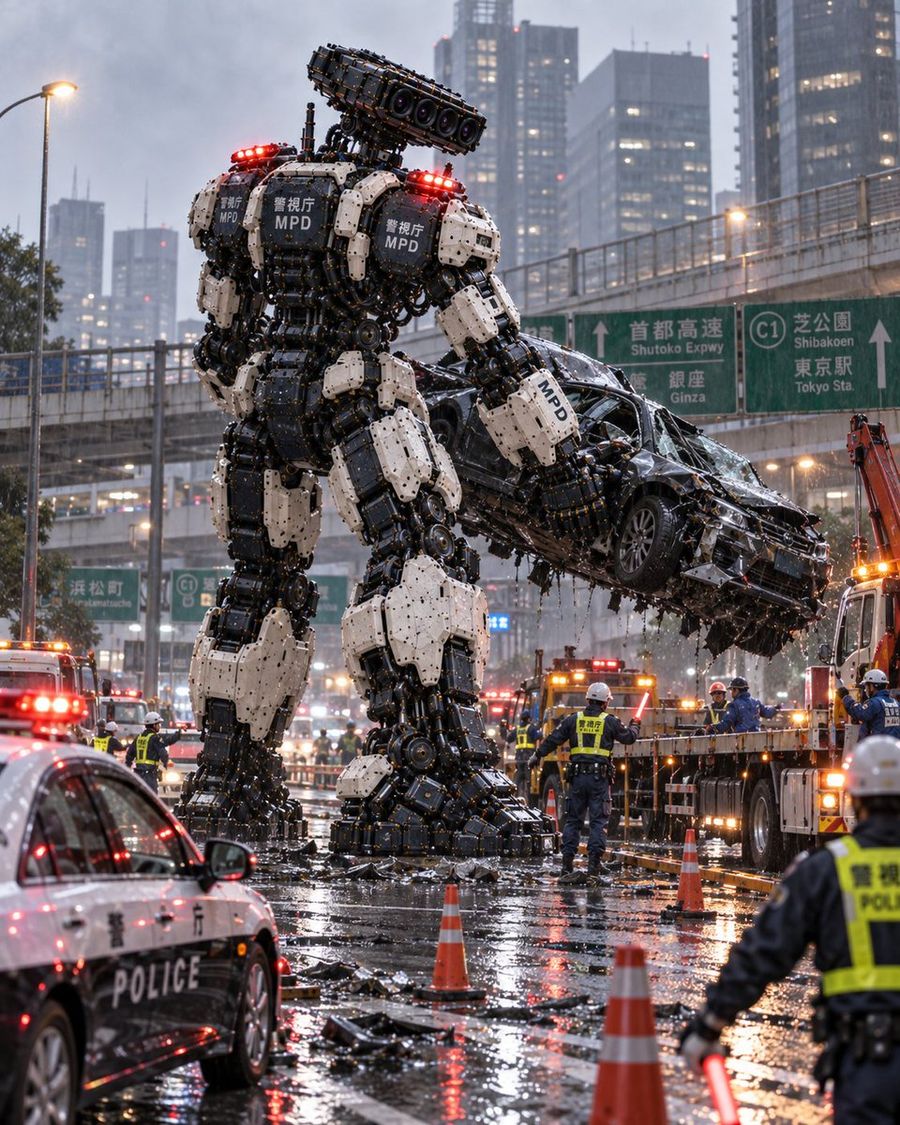 Dev MPD Robotu Enkazı Kaldırıyor