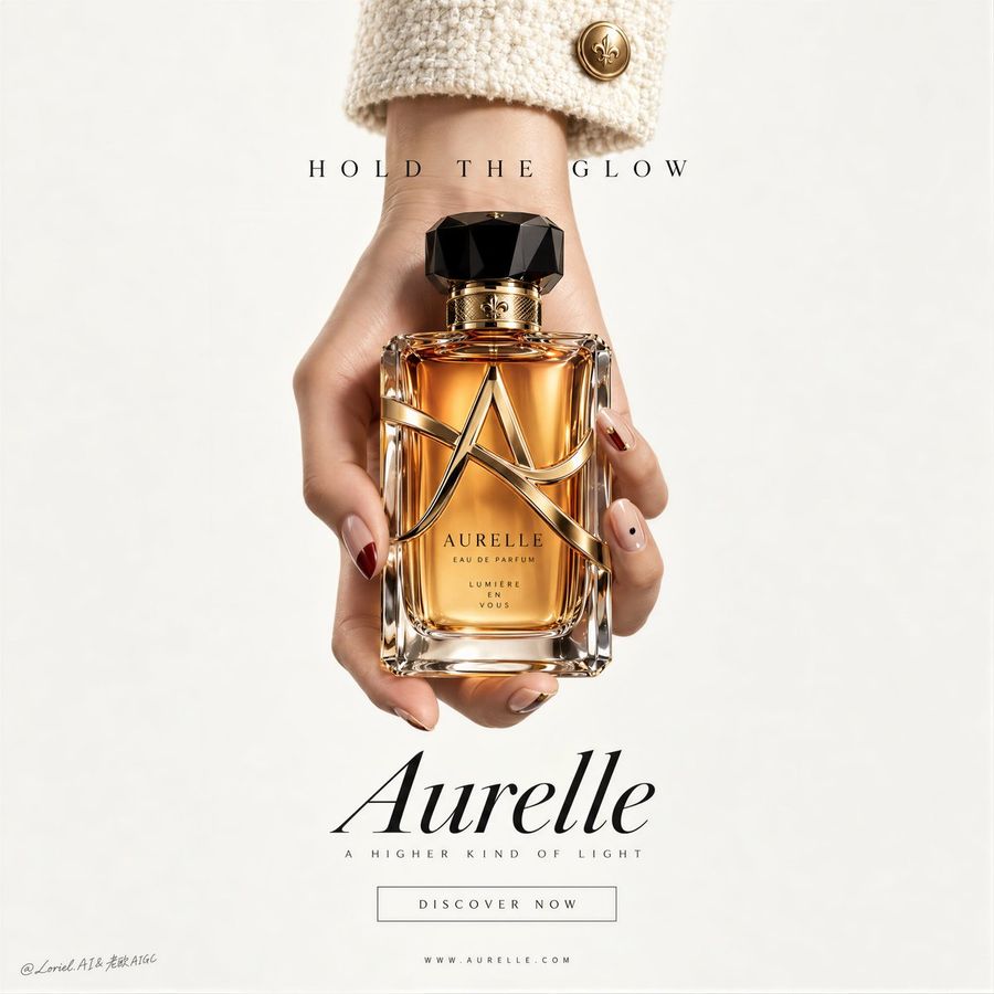 Luxury Fragrance Bottle Poster