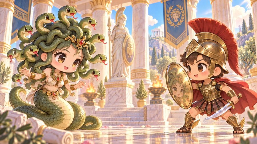GPT Image 2.5 Greek Mythology Perseus and Medusa Prompt