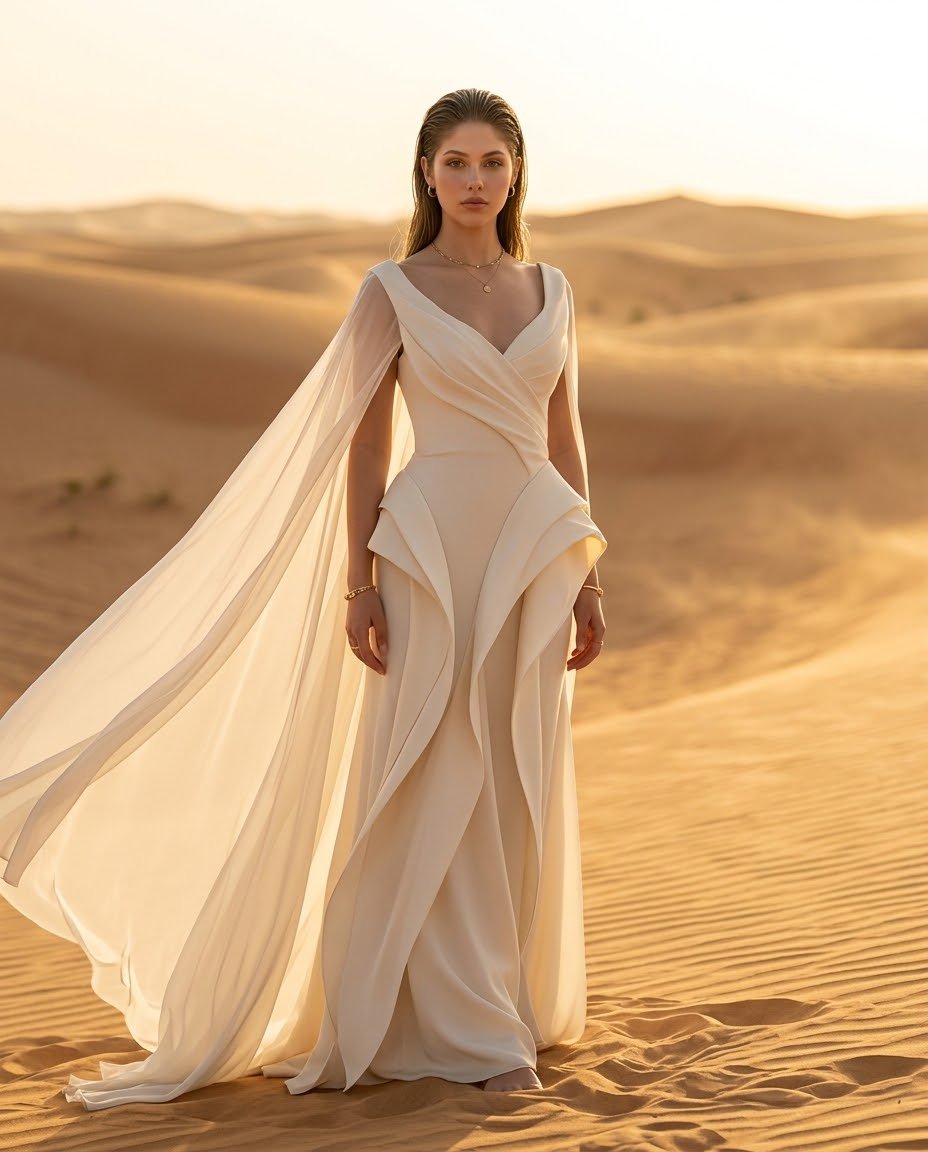 Desert Fashion Portrait Prompt