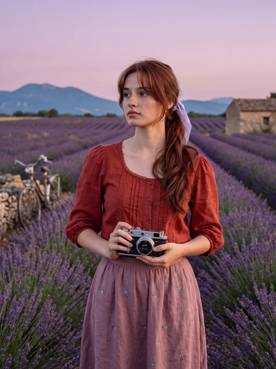 Provence Lavender Field Portrait