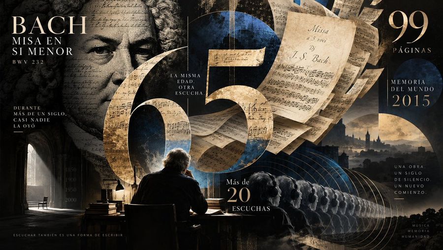 Affiche pour l'anniversaire de la Messe en si mineur de Bach