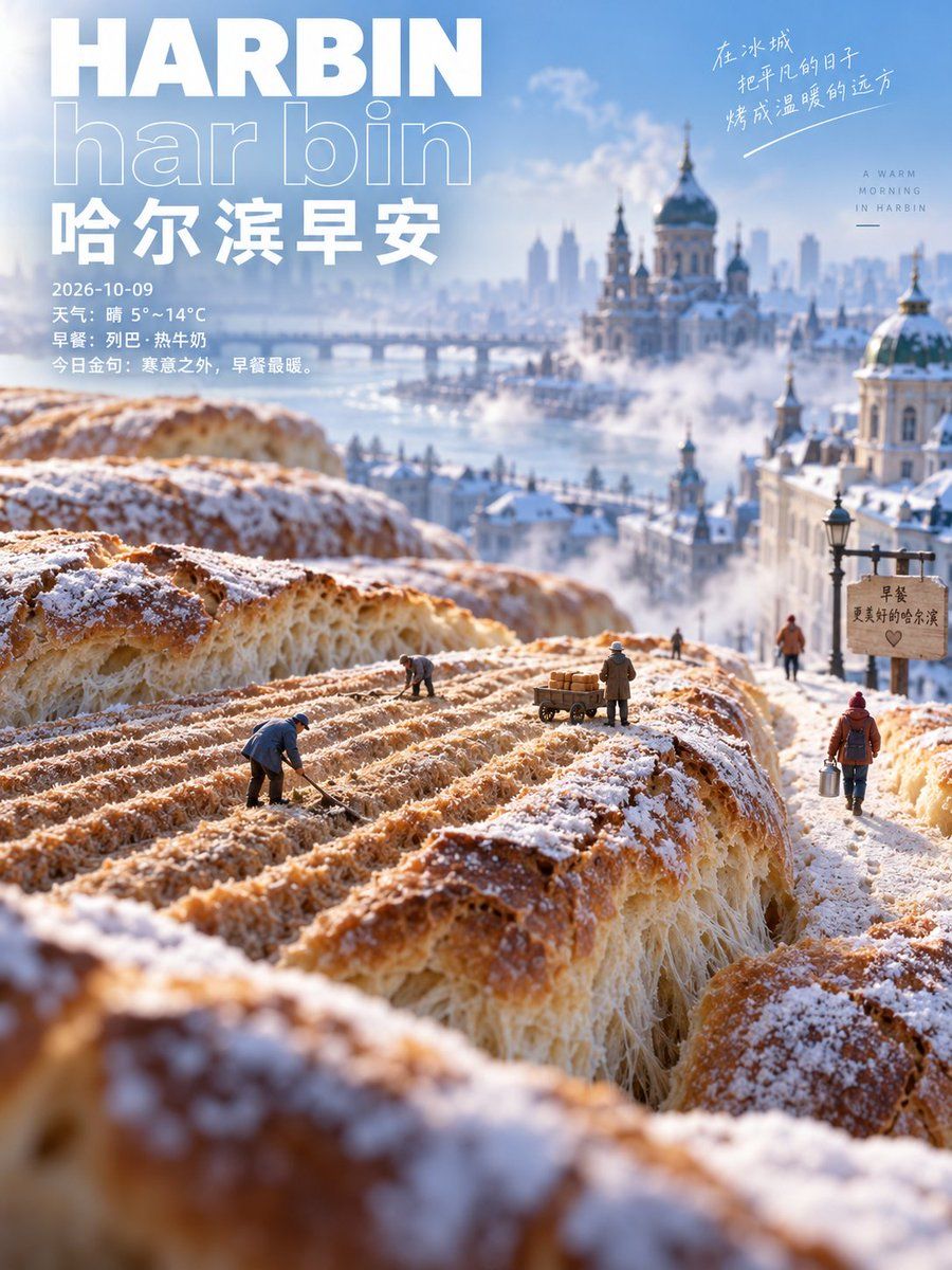 Guangzhou Morning Food Landscape Poster