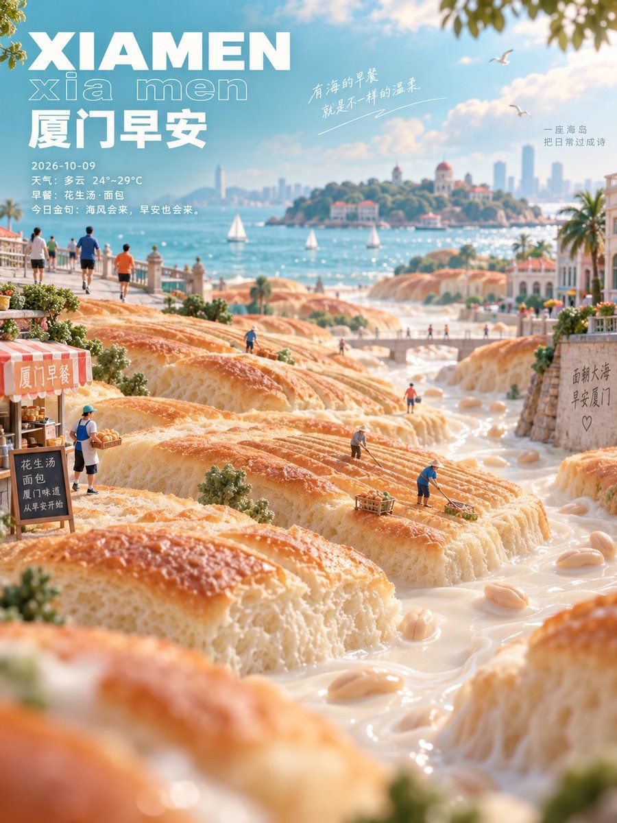 Guangzhou Morning Food Landscape Poster