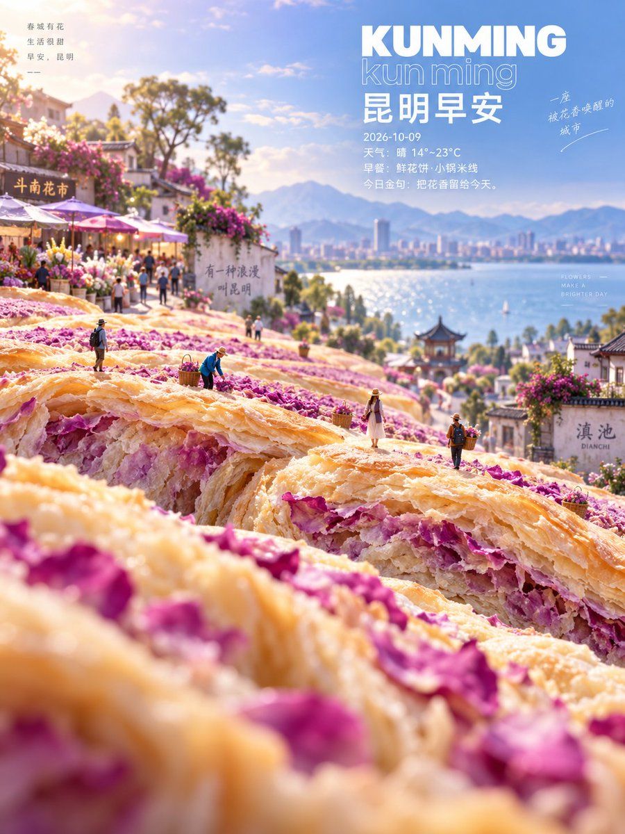 Guangzhou Morning Food Landscape Poster