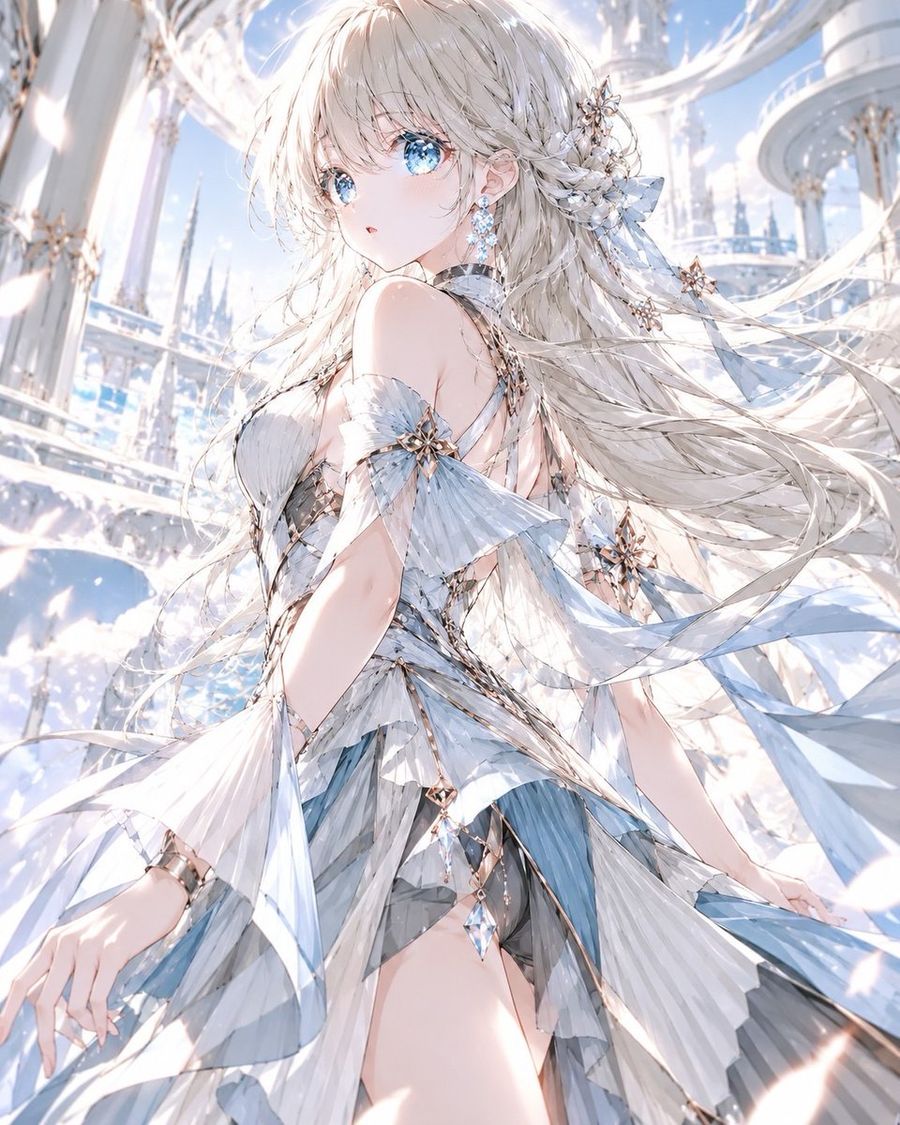 Modèle de Mode Anime Haute Couture Cinétique