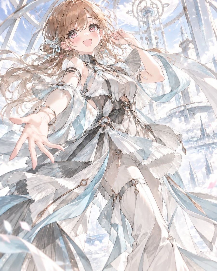 Modèle de Mode Anime Haute Couture Cinétique