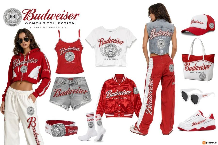 Tablero de Concepto de Moda Streetwear Budweiser