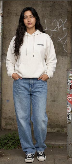 Sokak Stili Kapüşonlu Sweatshirt Lookbook JSON