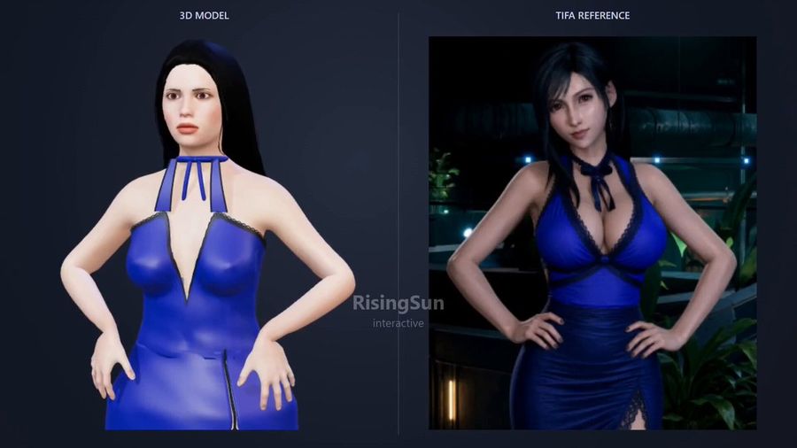 Ricrea Tifa in Blender con Codex Astra