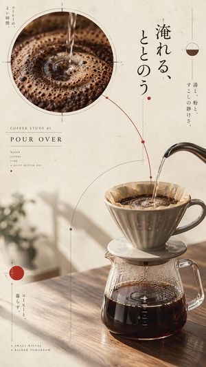 GPT-Image 日式编辑风格咖啡海报提示词 - 1