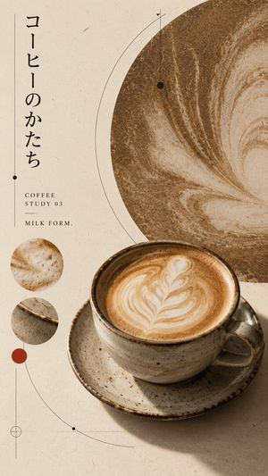 GPT-Image 日式编辑风格咖啡海报提示词 - 3