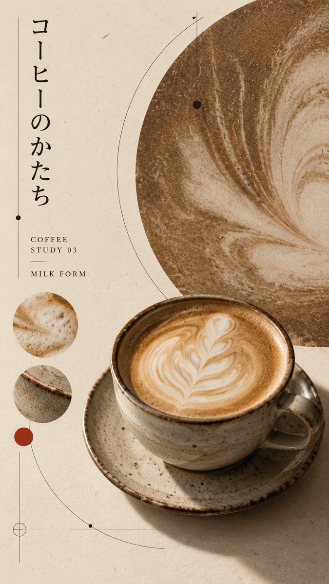 Prompt d'affiche éditoriale japonaise sur le café avec GPT-Image