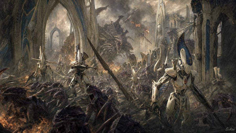 Craftworld Iyanden Tyranid Battle