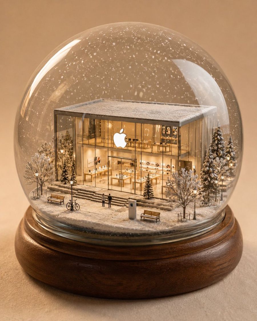 Mundo em Miniatura da Marca: Globo de Neve