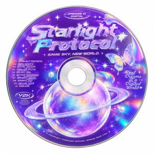 Rótulo de CD Retrofuturista Starlight Dreams - 3