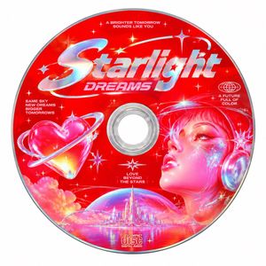 Rótulo de CD Retrofuturista Starlight Dreams - 1