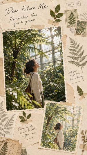 Prompt de Pôster Scrapbook de Diário de Memórias
