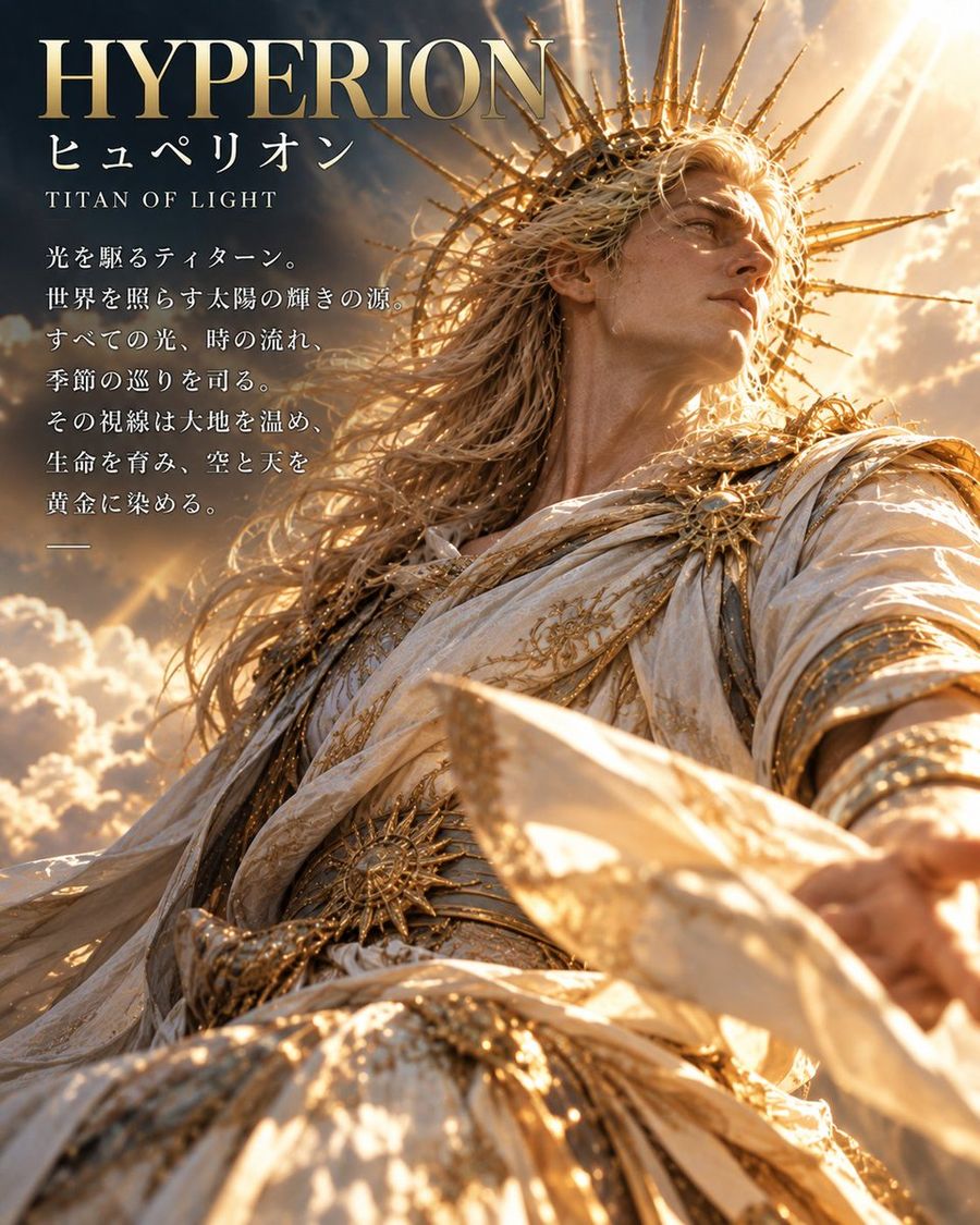 Poster del Titano Iperione dell'Antica Grecia