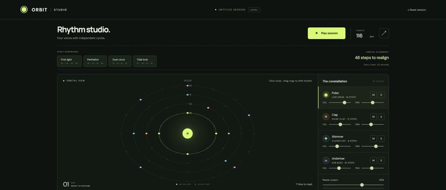 Instrumento de navegador Orbit Studio