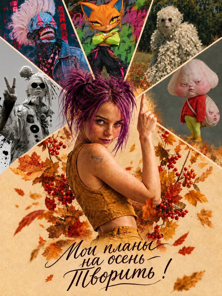 Collage di Piani Creativi Autunnali