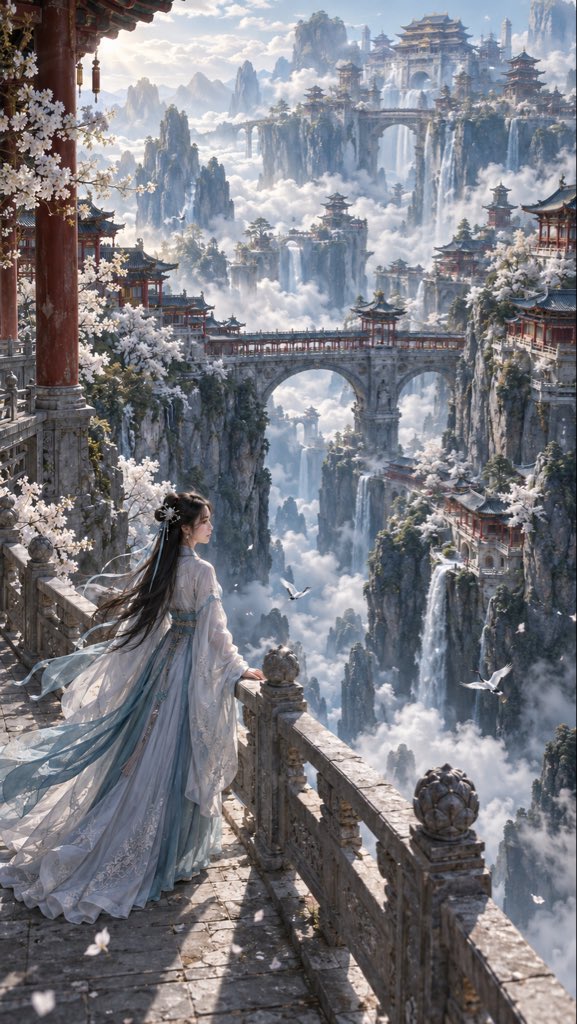 Eastern surreal world prompt