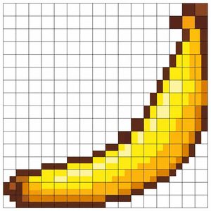 Pixel Art Banana