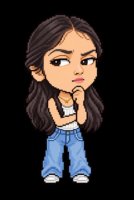 Chibi Character Sprite: Skeptical Woman
